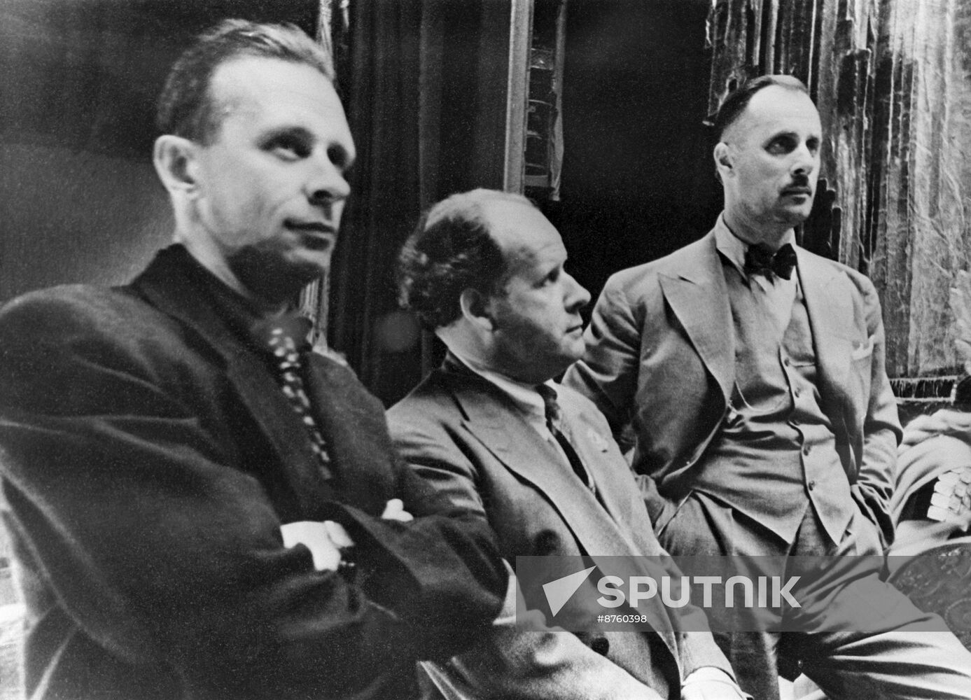 Sergei Eisenstein at rehearsal of Wagner's opera Valkyrie