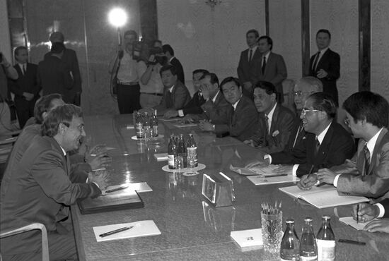 Delegation of Japan's Liberal Democratic Party visits USSR
