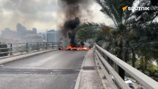 Retired officers protest in Lebanon