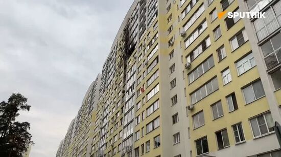 The second house in Ramenskoye damaged in a Ukrainian drone strike