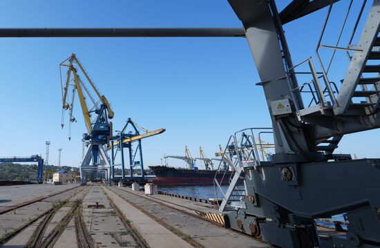Russia DPR Mariupol Sea Port