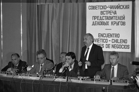 Plenary session of Russia-Chile businesspeople