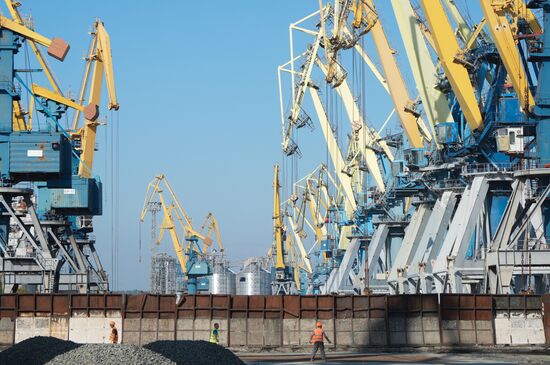 Russia DPR Mariupol Sea Port