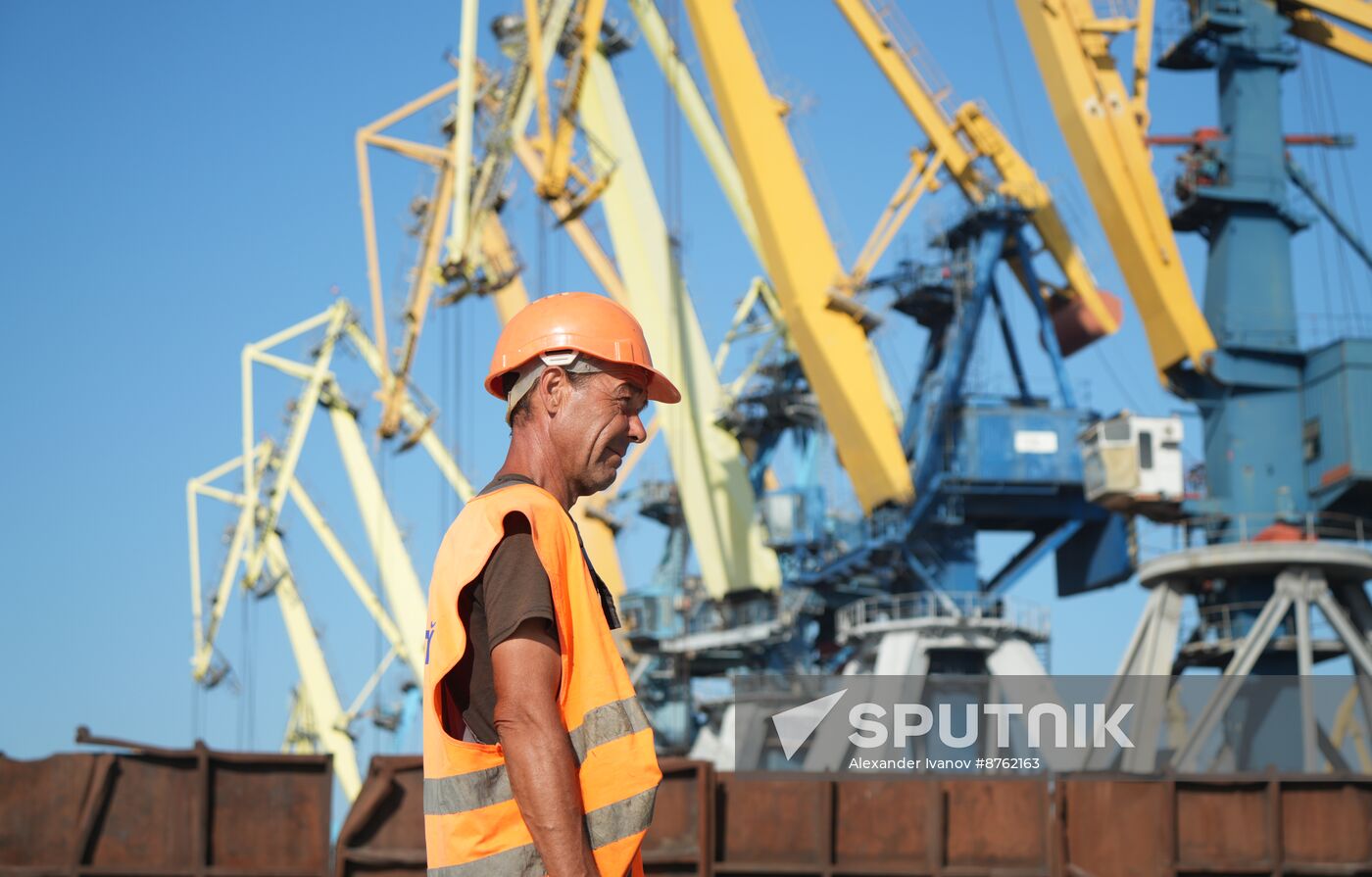 Russia DPR Mariupol Sea Port