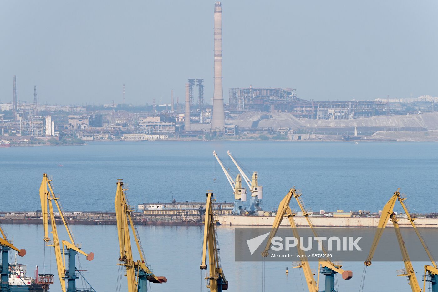 Russia DPR Mariupol Sea Port
