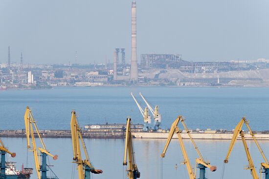 Russia DPR Mariupol Sea Port