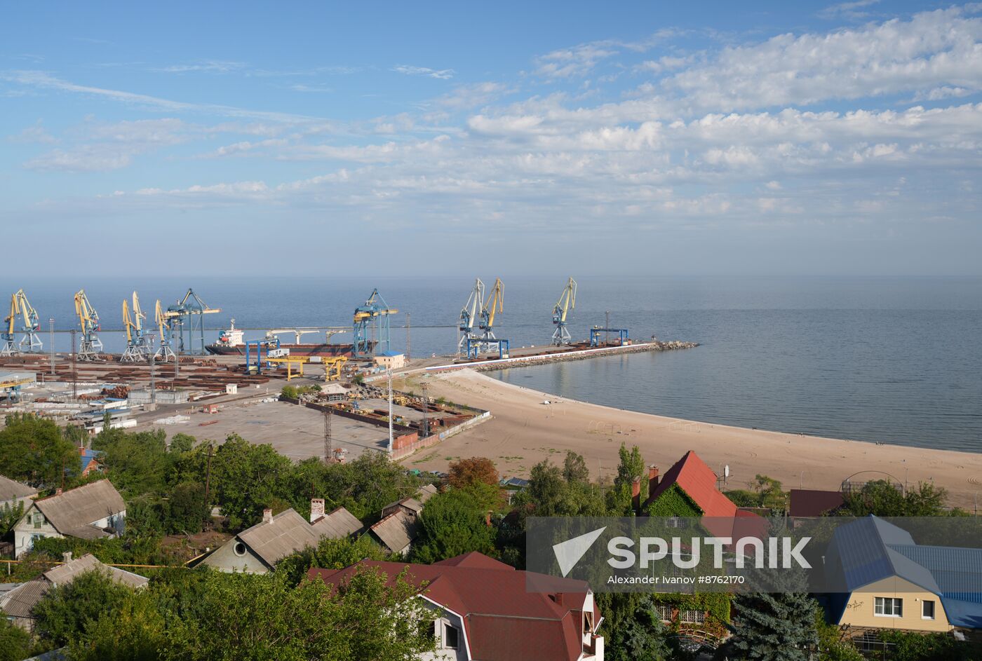 Russia DPR Mariupol Sea Port