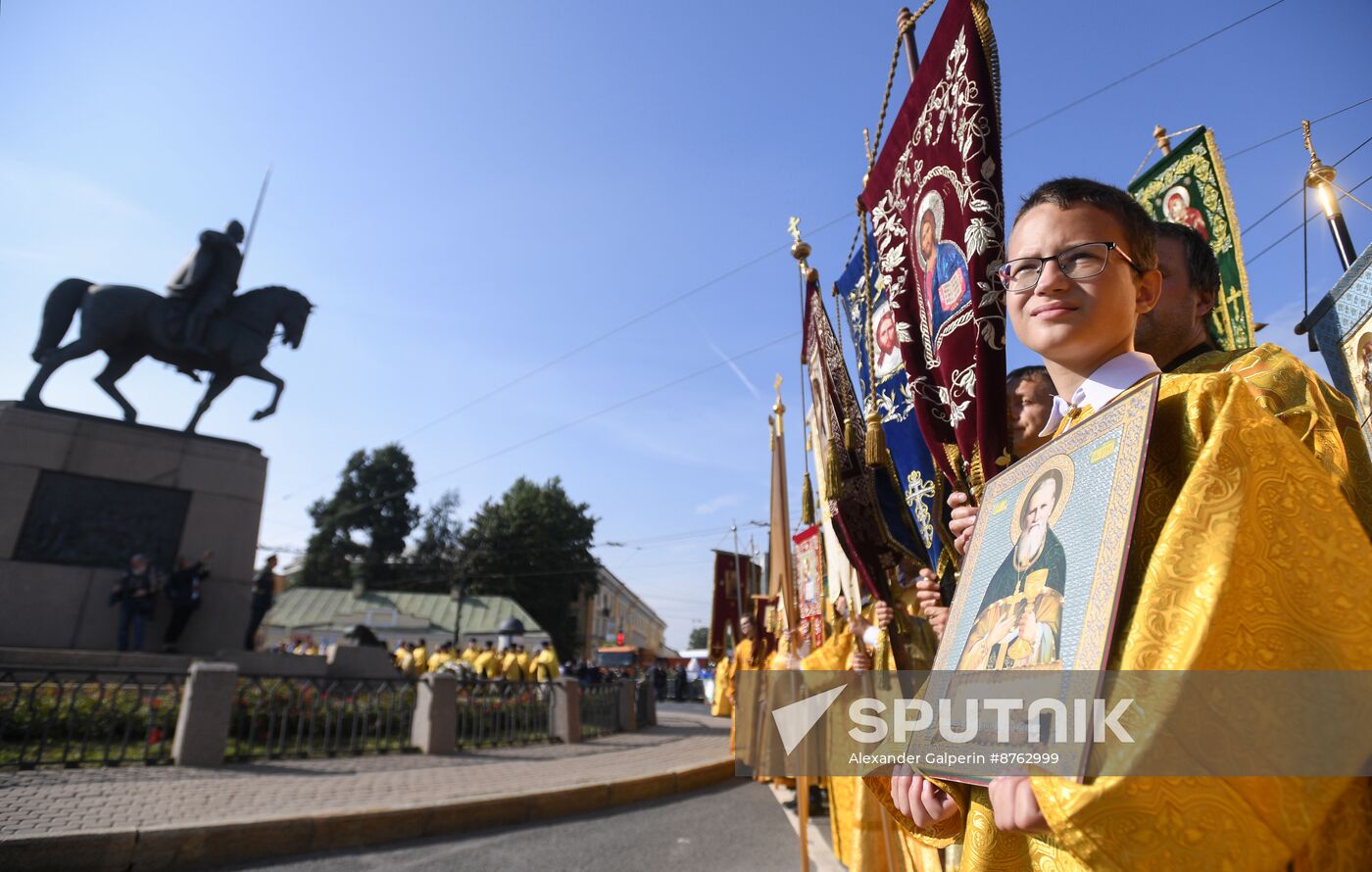 Russia Religion St Alexander Nevsky Feast