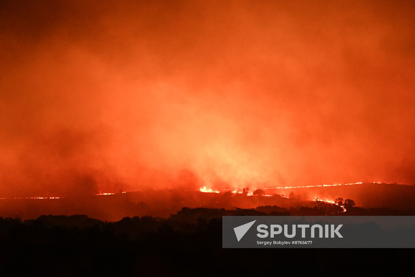 Russia LPR Fire