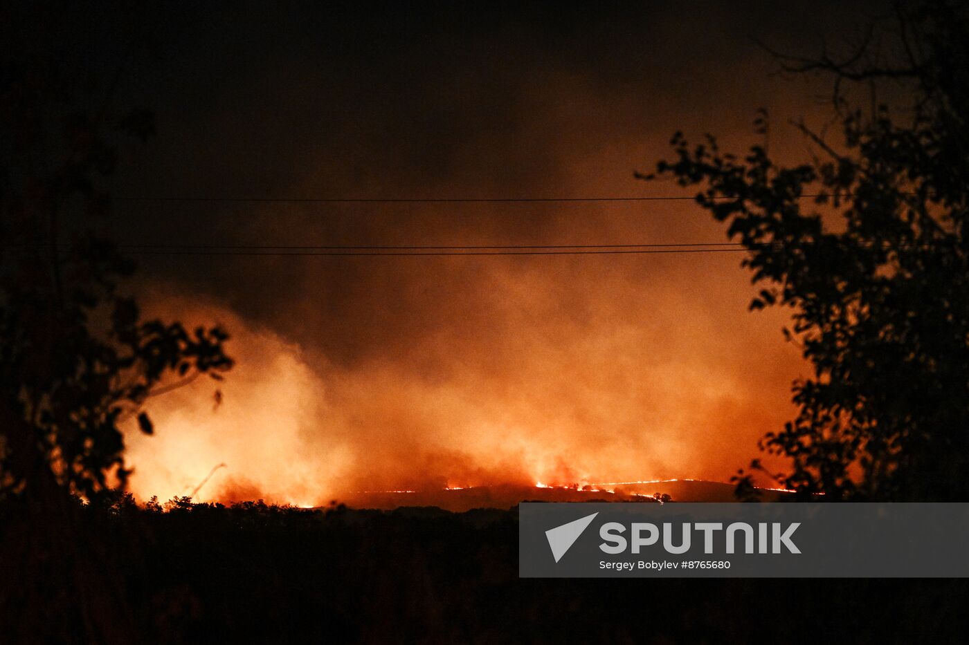 Russia LPR Fire