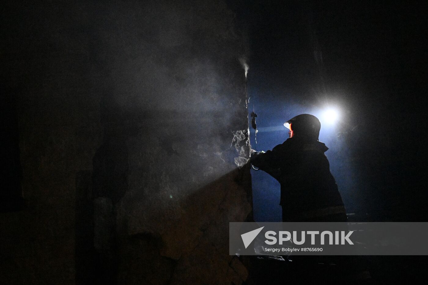 Russia LPR Fire