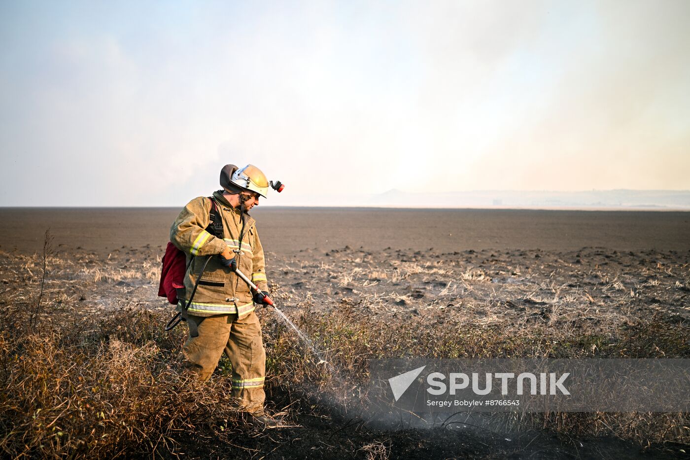 Russia LPR Fire