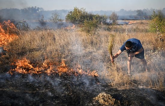 Russia LPR Fire