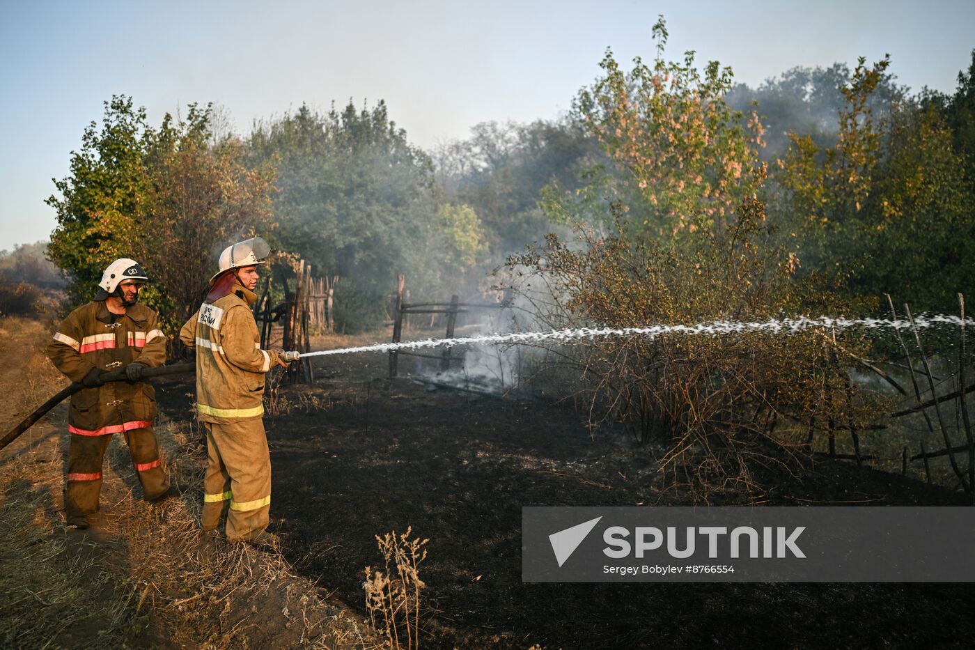 Russia LPR Fire