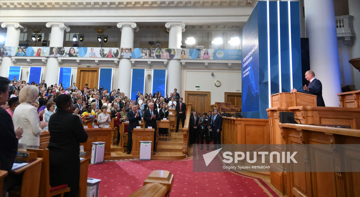 Russia Putin Eurasian Women's Forum