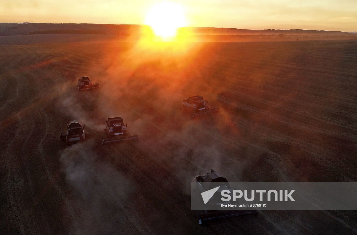 Russia Agriculture Wheat Harvesting