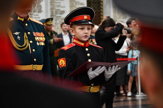 Russia Suvorov School Cadets Initiation