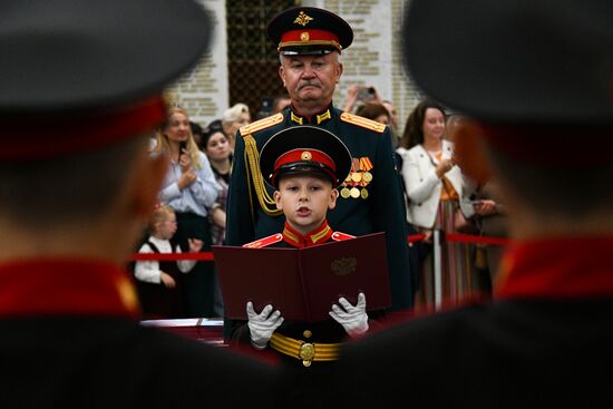 Russia Suvorov School Cadets Initiation