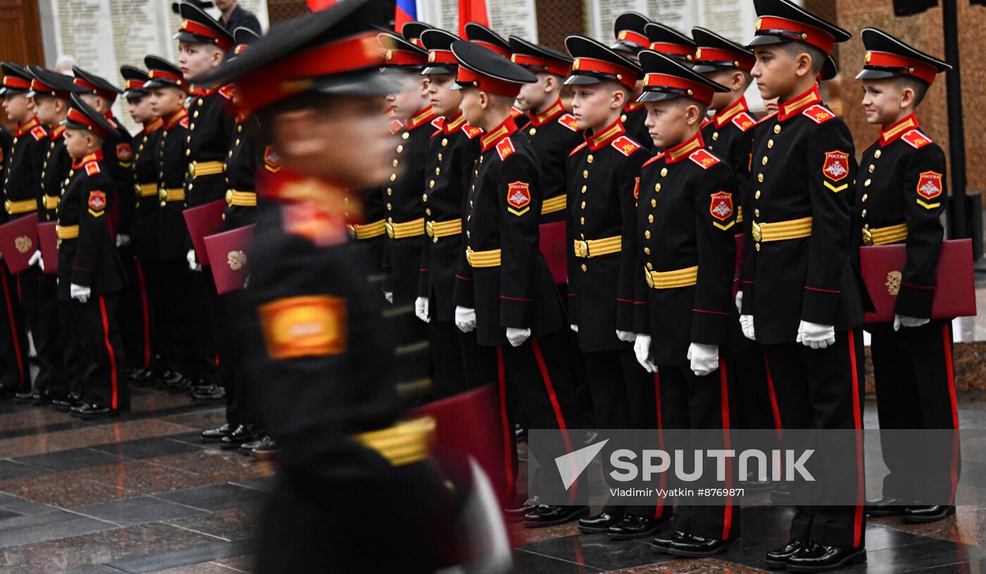 Russia Suvorov School Cadets Initiation