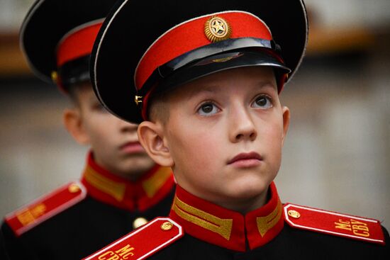 Russia Suvorov School Cadets Initiation