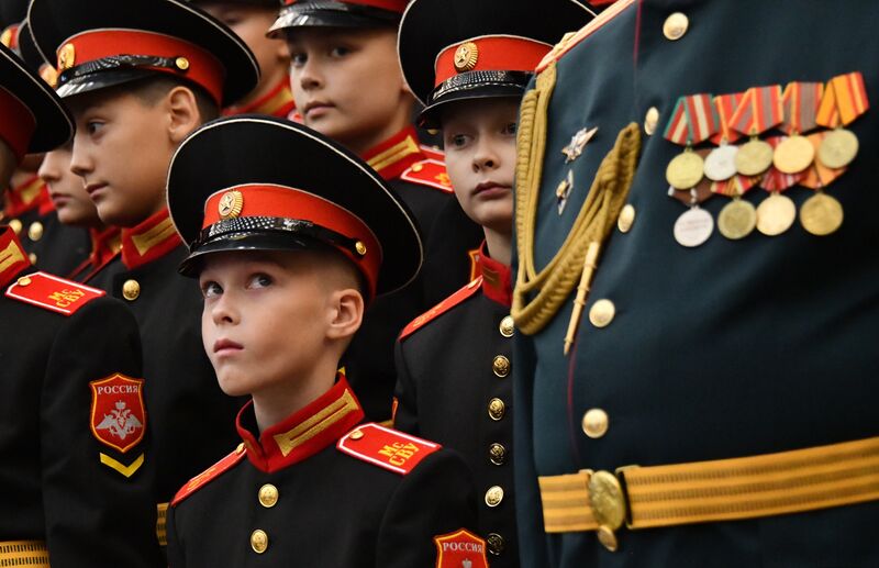 Russia Suvorov School Cadets Initiation