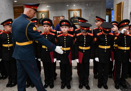 Russia Suvorov School Cadets Initiation