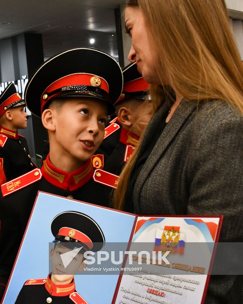 Russia Suvorov School Cadets Initiation