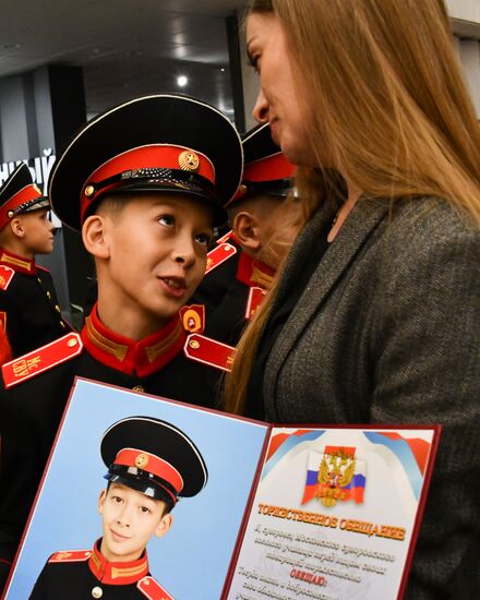 Russia Suvorov School Cadets Initiation