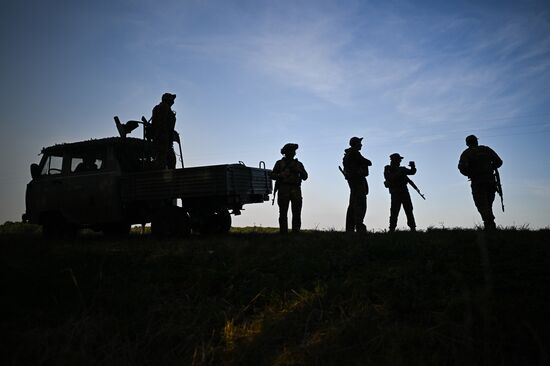 Russia Ukraine Military Operation Akhmat Mortar Unit