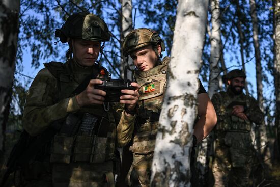 Russia Ukraine Military Operation Akhmat Mortar Unit