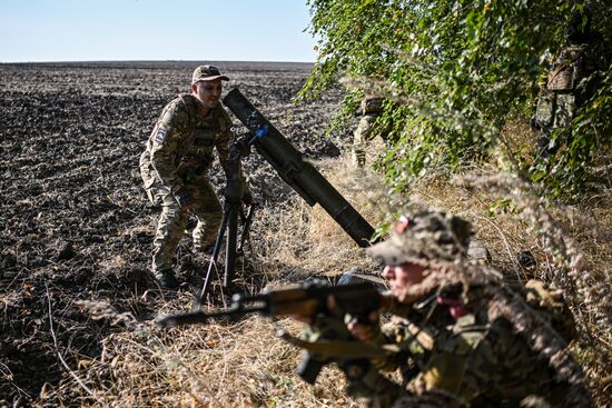 Russia Ukraine Military Operation Akhmat Mortar Unit