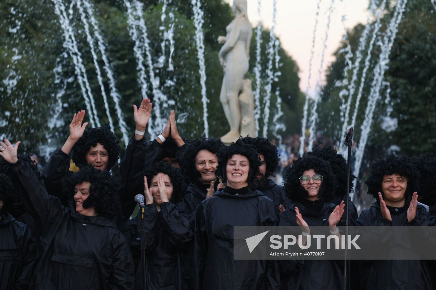 Russia Autumn Fountain Festival