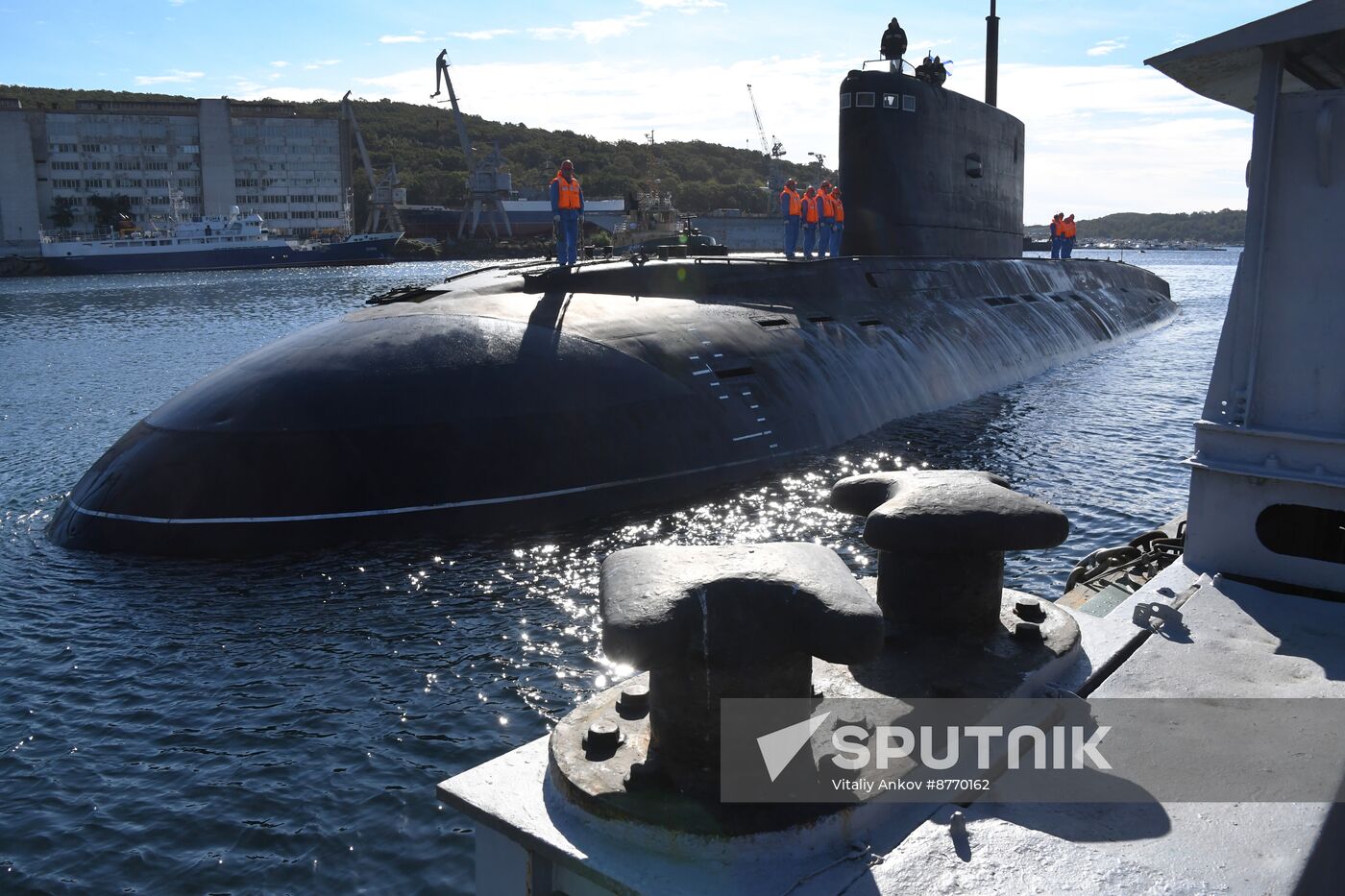 Russia Navy Submarine Welcoming
