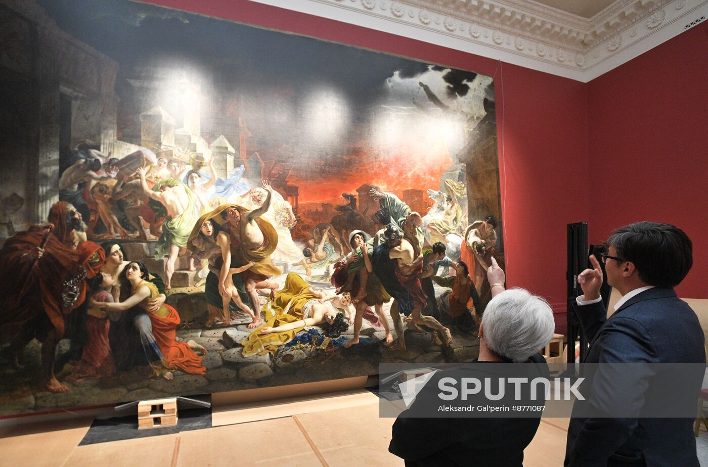 Russia Art Bryullov Painting Restoration