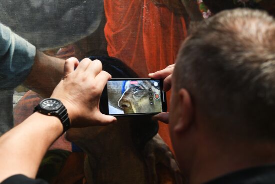 Russia Art Bryullov Painting Restoration