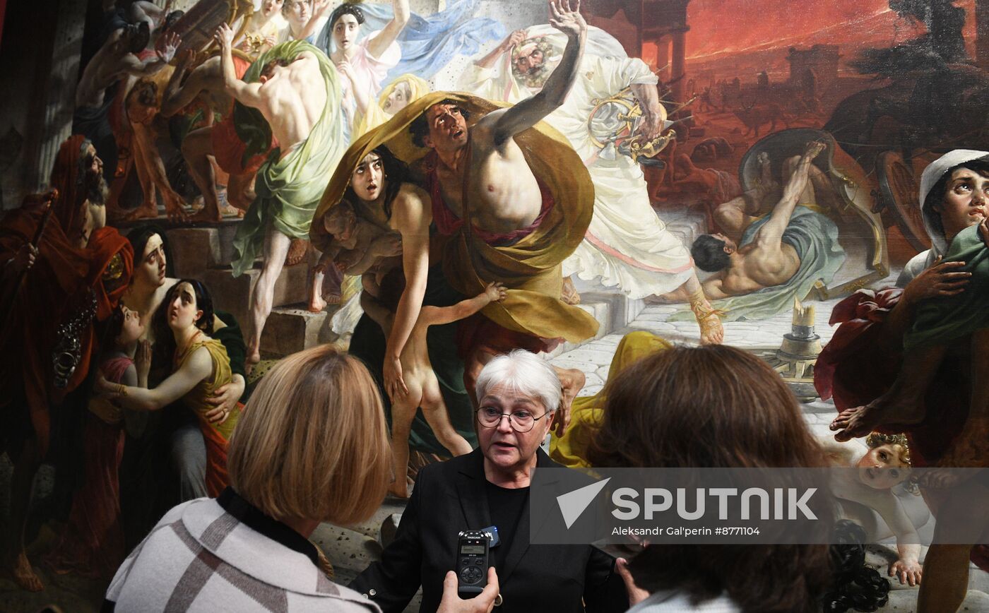 Russia Art Bryullov Painting Restoration