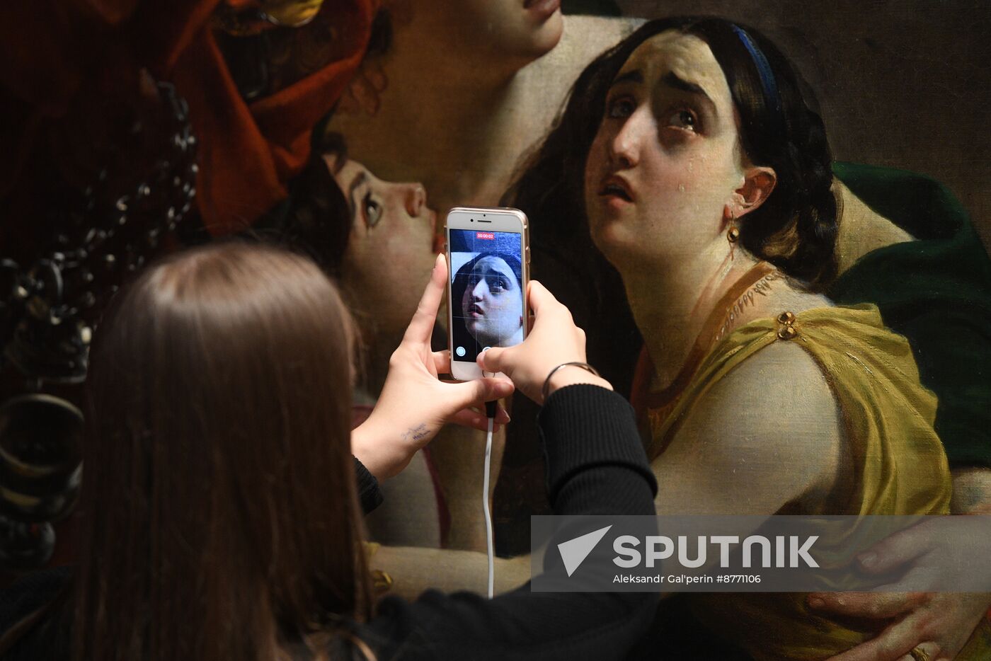 Russia Art Bryullov Painting Restoration