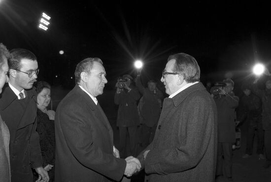 Foreign Minister of Italy Julio Andreotti in Moscow