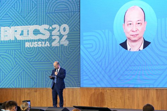 BRICS Digital Forum. Opening ceremony. Alexander Popov Technopark. Ran Wei, Chief Engineer of China Academy of Information and Communications Technology. Location: Russia, Republic of Tatarstan, Innopolis. Author: Maksim Bogodvid. BRICS Digital Forum