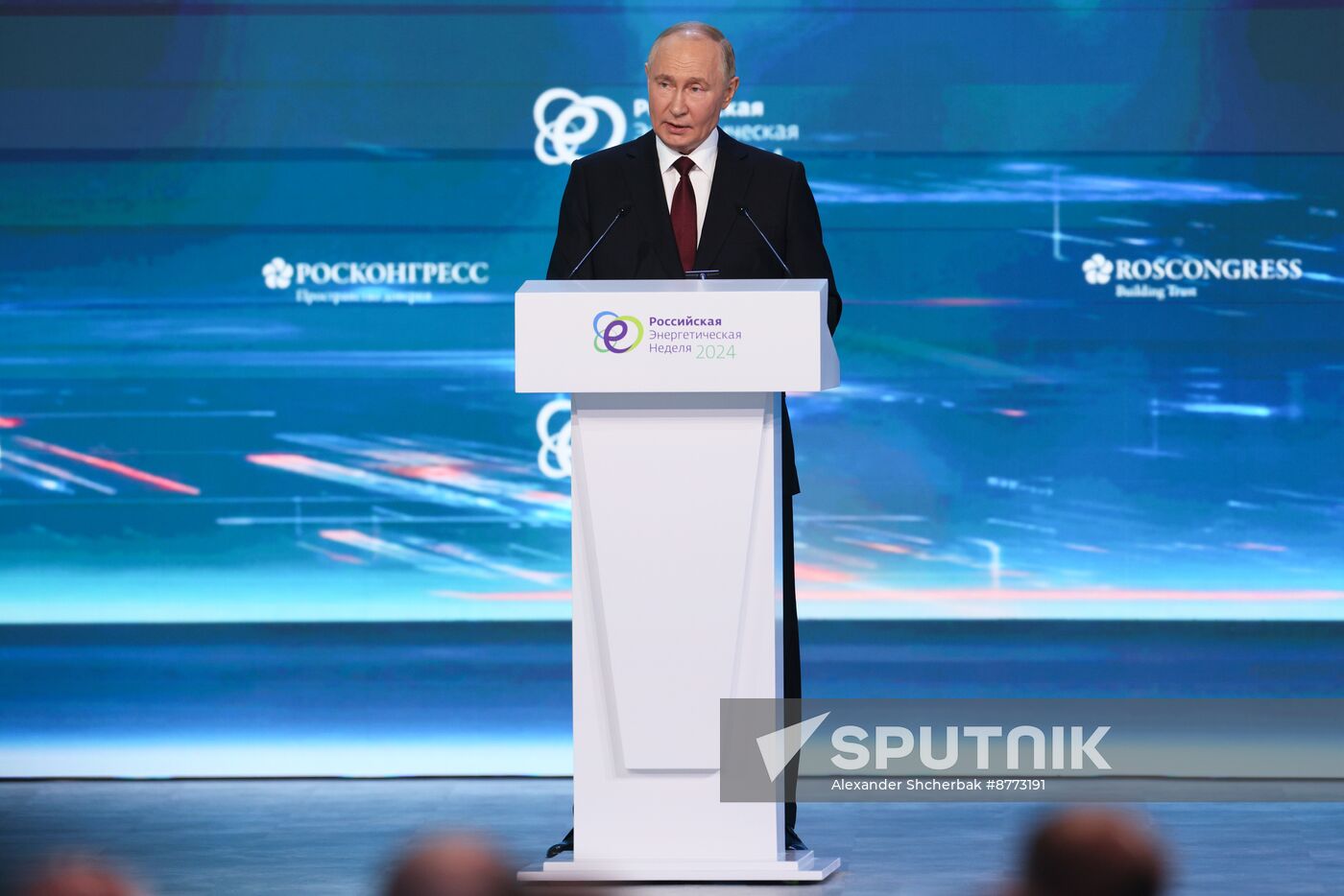 Russia Putin Energy Week Forum