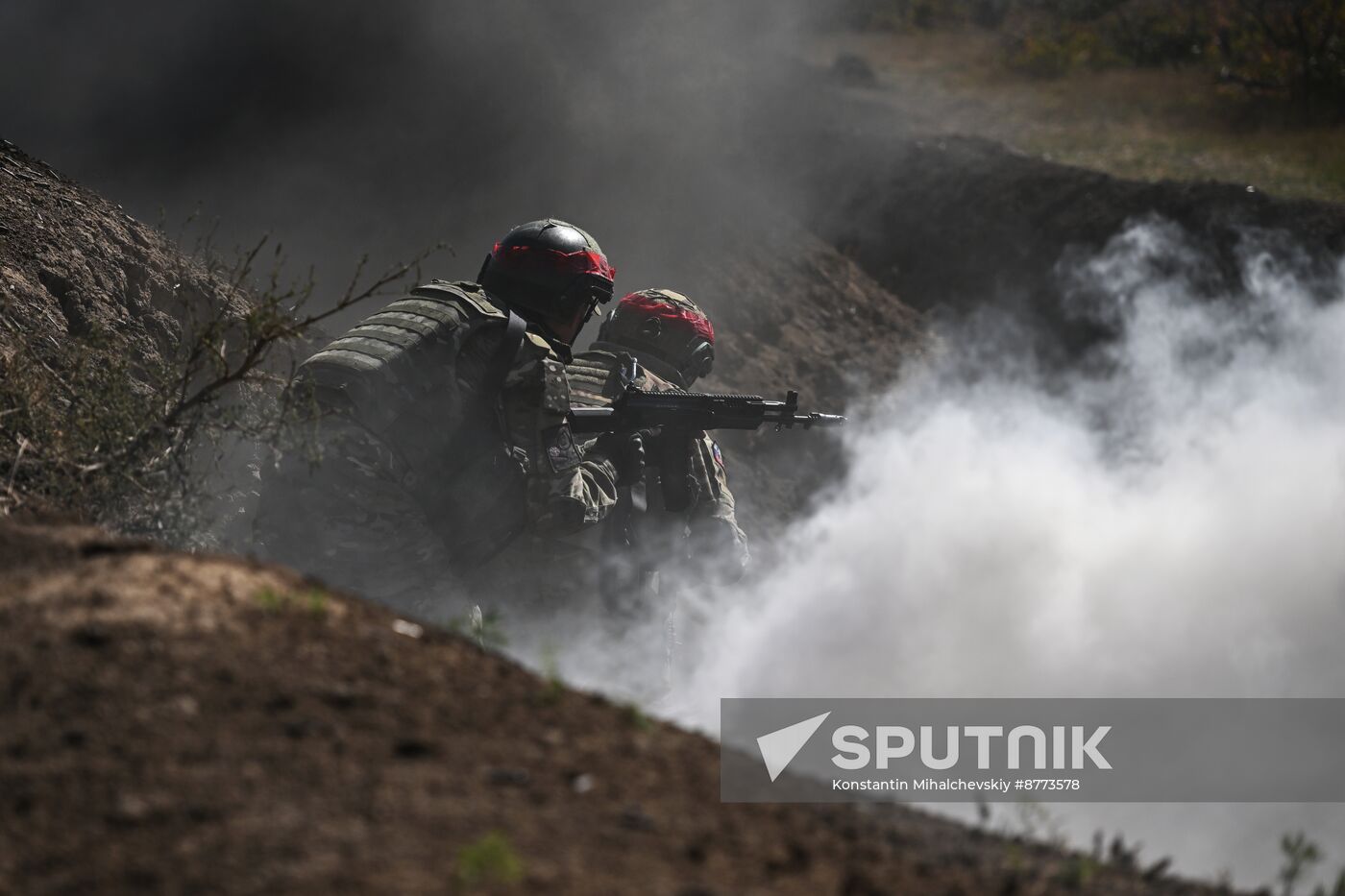 Russia Ukraine Military Operation Assault Units Training