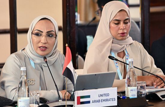 The 12th BRICS Science, Technology and Innovation Ministerial Meeting. Farah Al Zarooni, Assistant Undersecretary of the UAE Ministry of Industry and Advanced Technology for Standardization and Technical Regulations. Location: Russia, Moscow. Author: Alexey Maishev. 12th BRICS Science, Technology and Innovation Ministerial Meeting