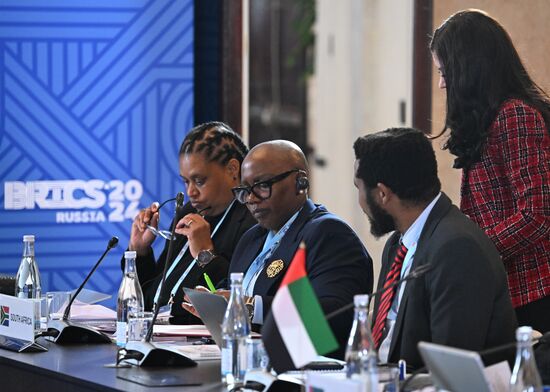 The 12th BRICS Science, Technology and Innovation Ministerial Meeting. Signing concluding documents. Ms. Nomalungelo Gina was appointed as Deputy Minister of Science, Technology and Innovation of the Republic of South Africa. Location: Russia, Moscow. Author: Alexey Maishev. 12th BRICS Science, Technology and Innovation Ministerial Meeting