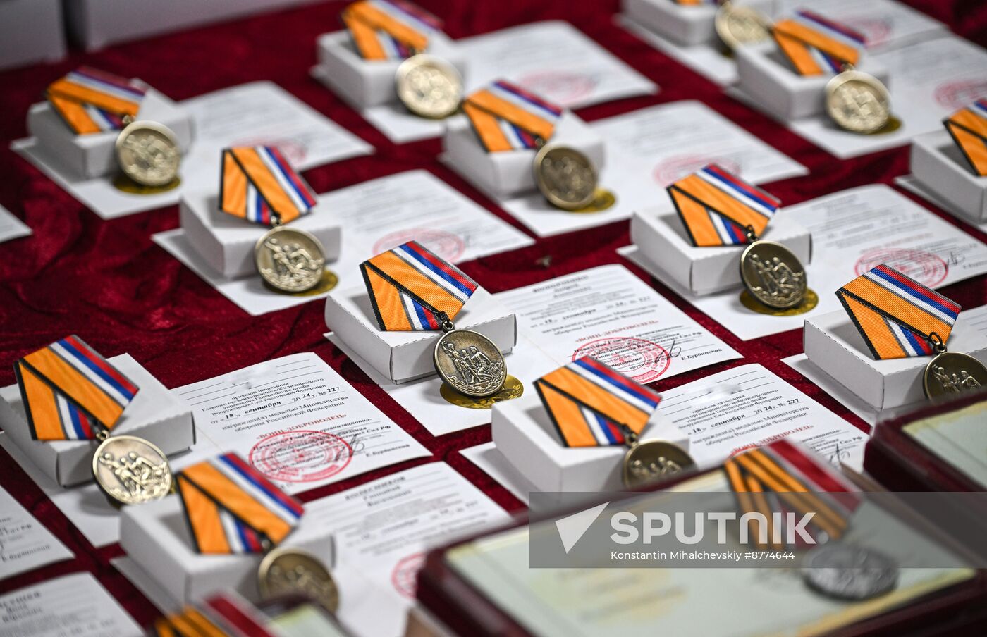 Russia Ukraine Military Operation Volunteer Unit Awarding