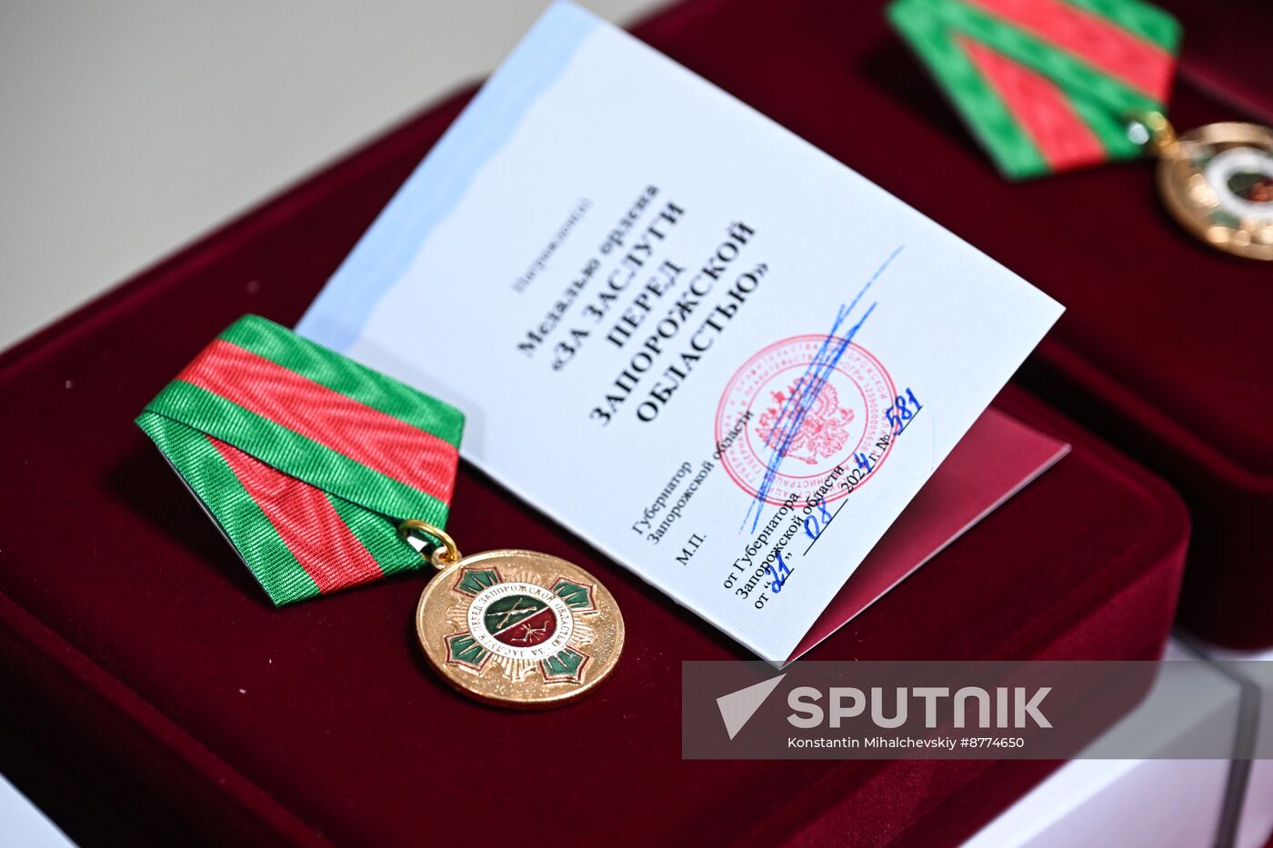 Russia Ukraine Military Operation Volunteer Unit Awarding