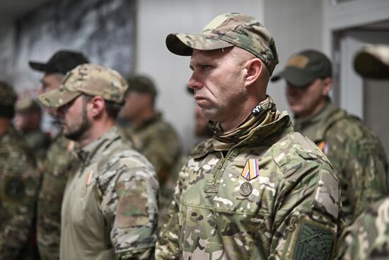 Russia Ukraine Military Operation Volunteer Unit Awarding