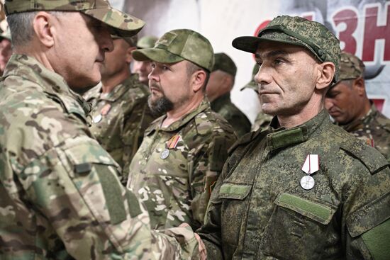 Russia Ukraine Military Operation Volunteer Unit Awarding