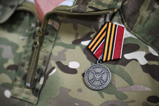 Russia Ukraine Military Operation Volunteer Unit Awarding