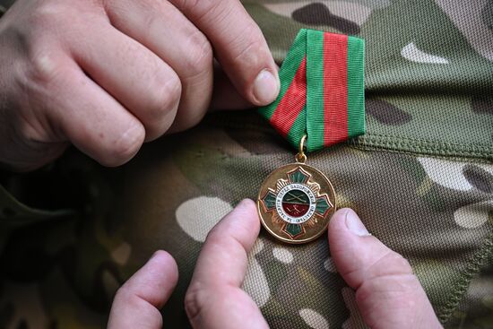 Russia Ukraine Military Operation Volunteer Unit Awarding