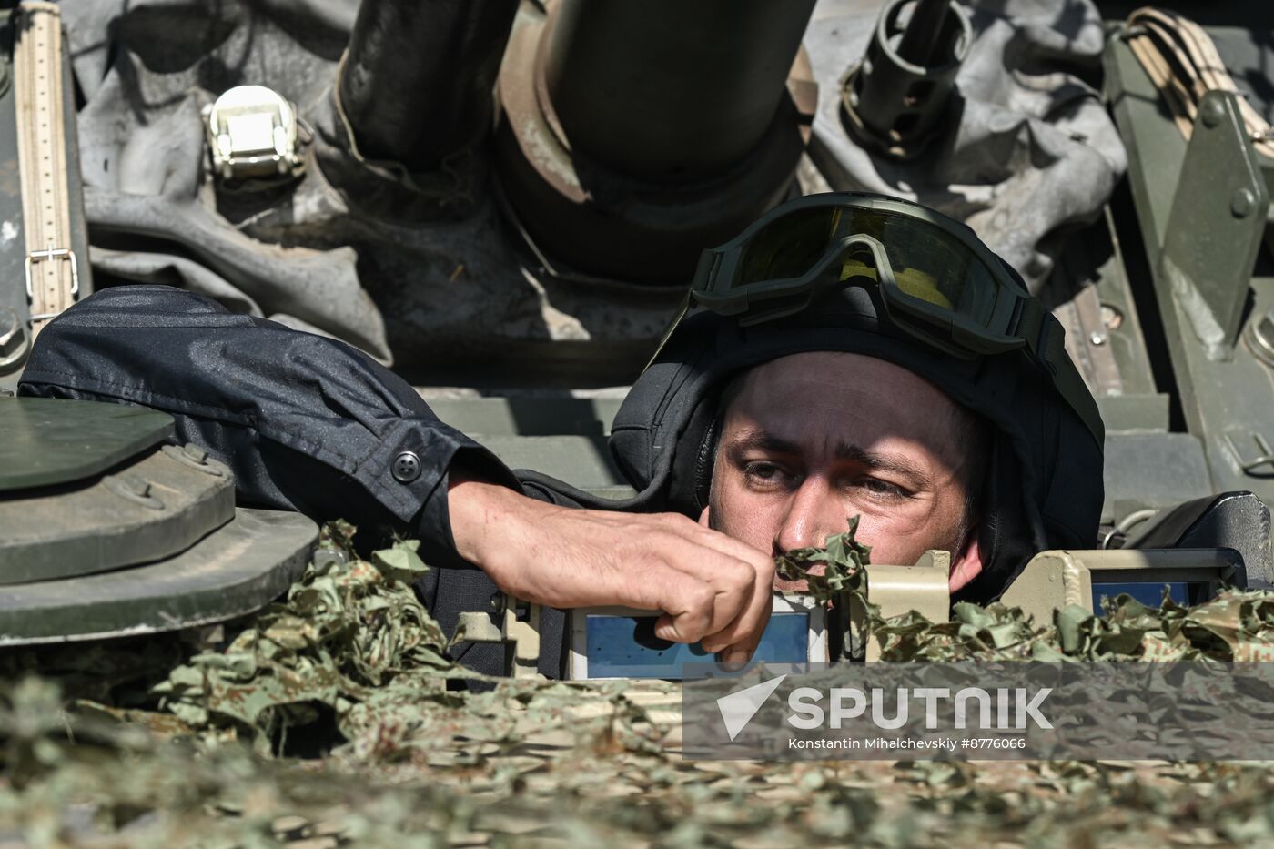 Russia Ukraine Military Operation BMP Crews Training